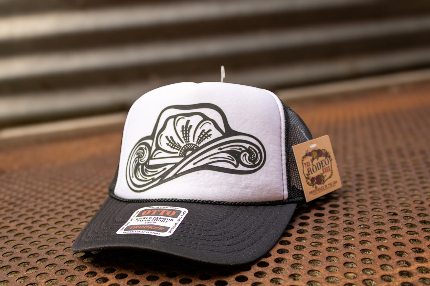 Tooled Cowboy Hat Graphic Cap Neutral Splits