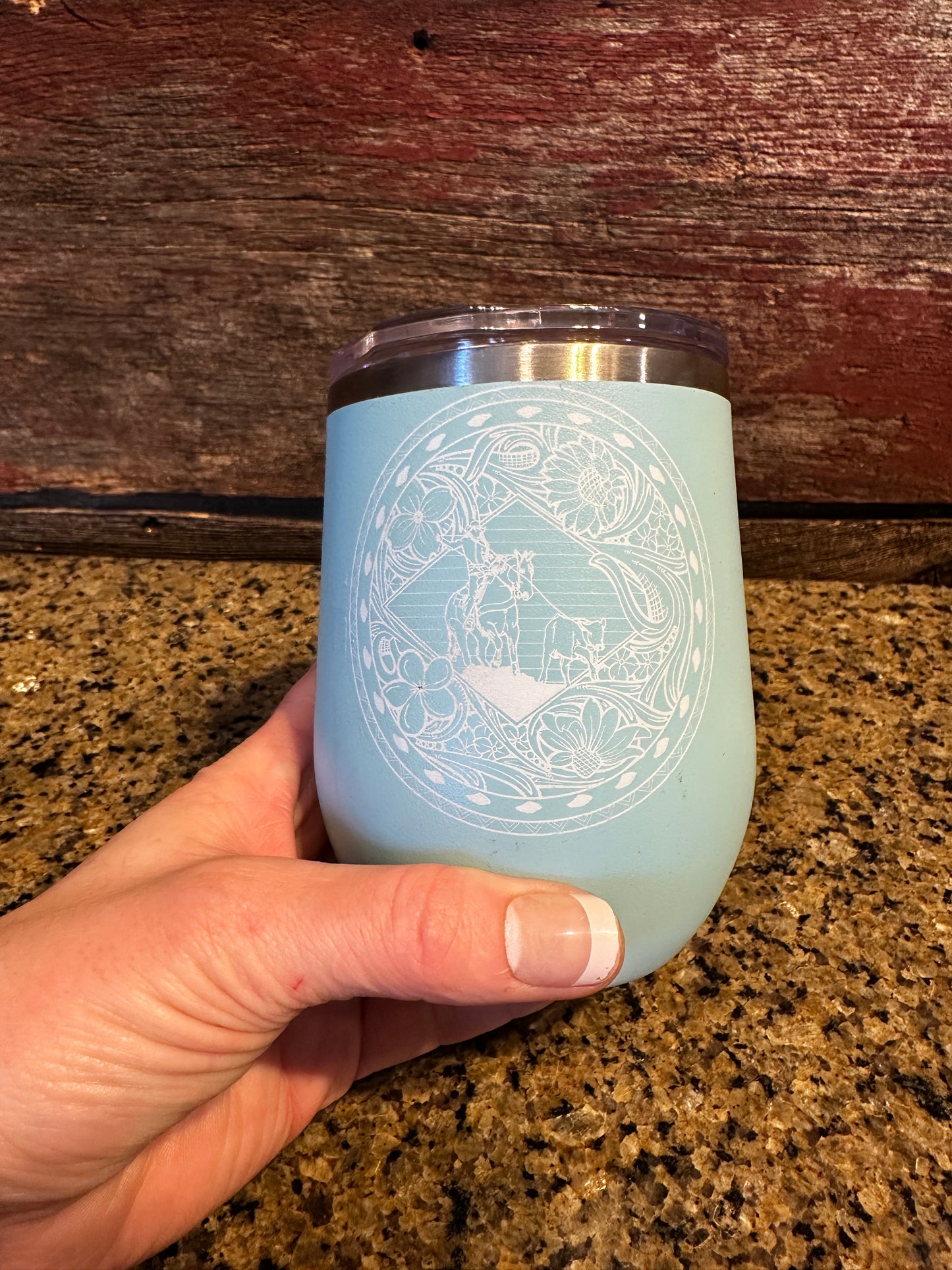 Breakaway Roper On-The-Go Wine Tumbler The Rodeo Rose