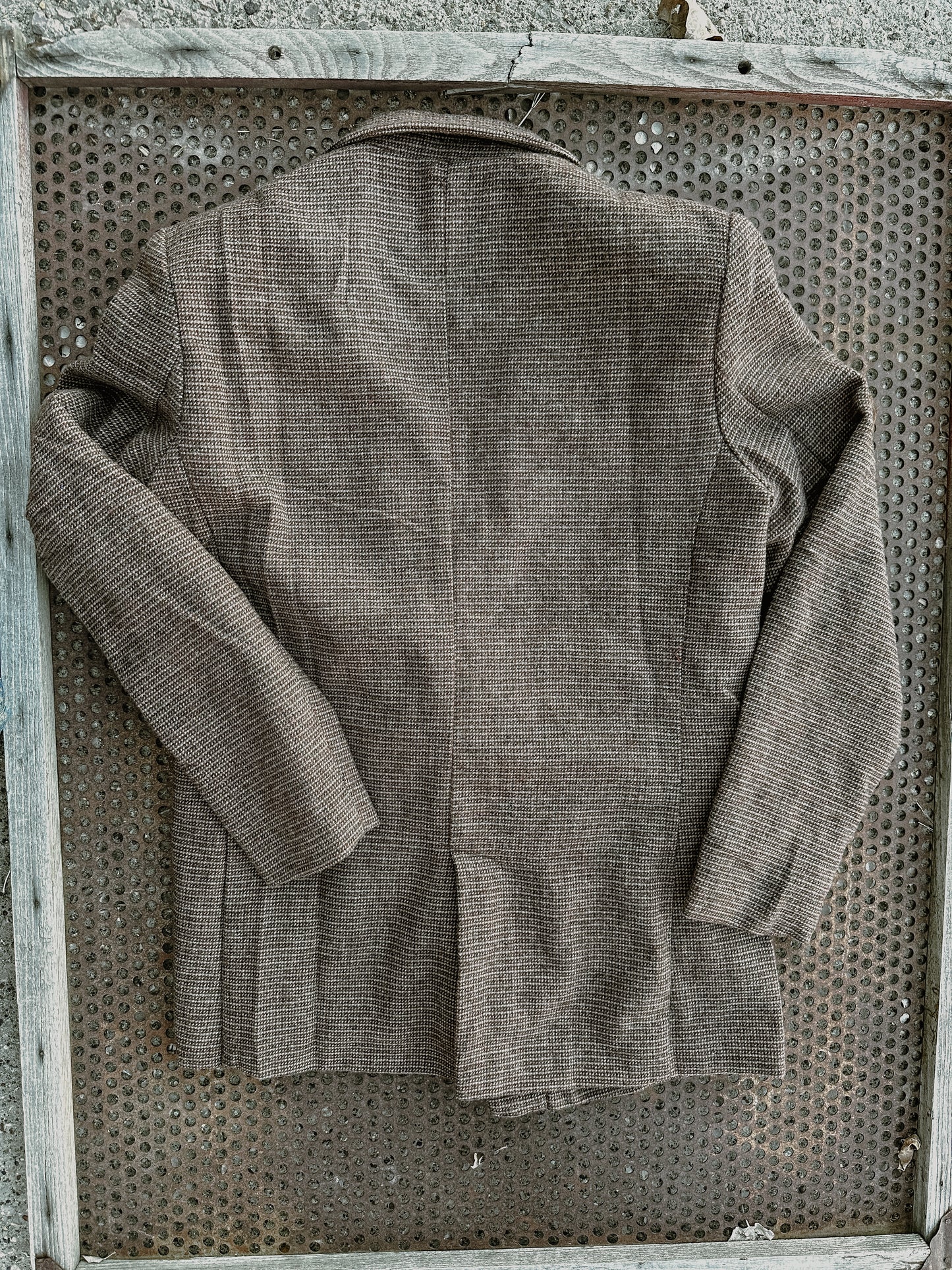 Old Money hand tooled leather lapel blazer