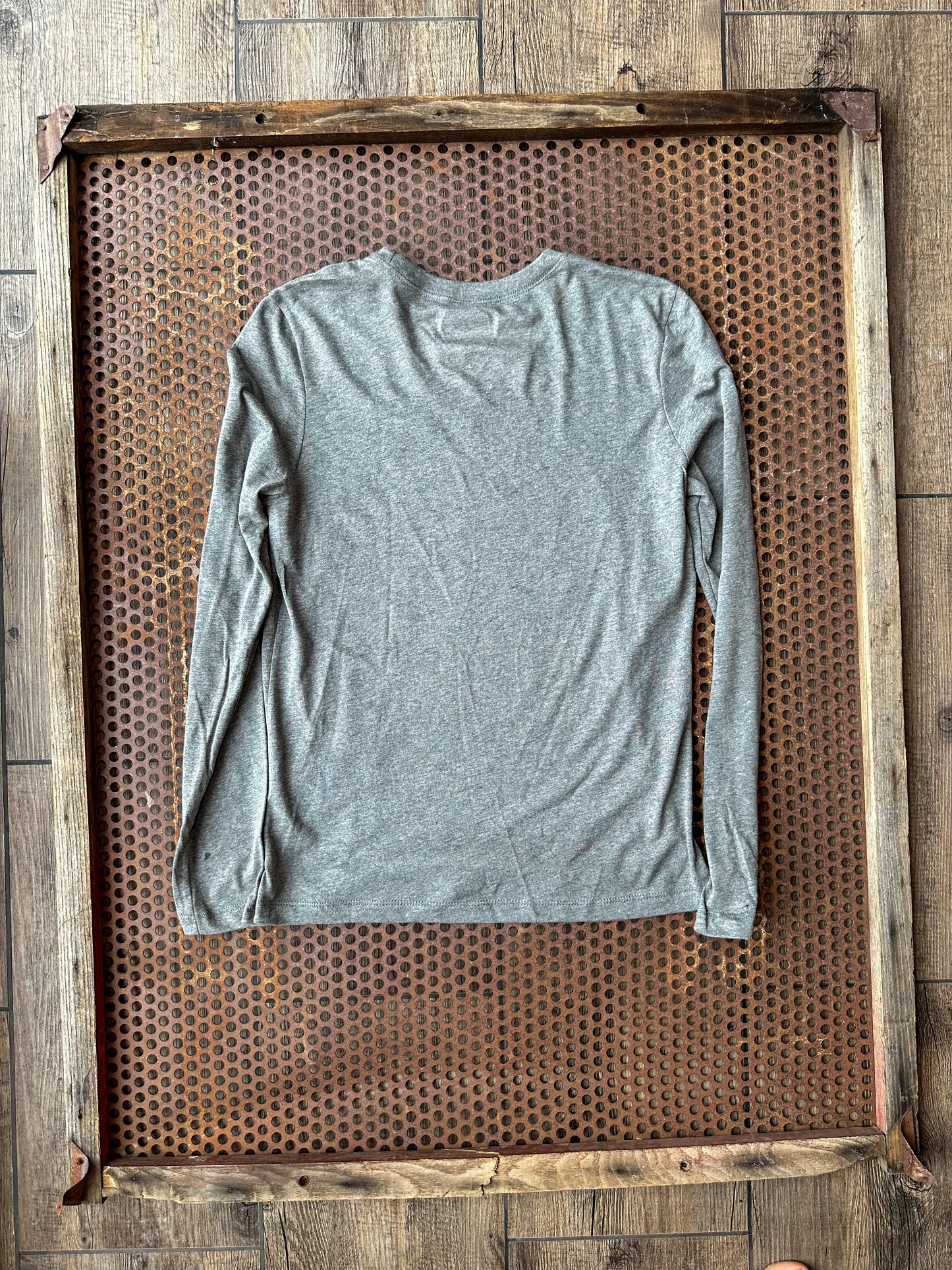 Breakaway Roper triblend long sleeve tee in grey The Rodeo Rose