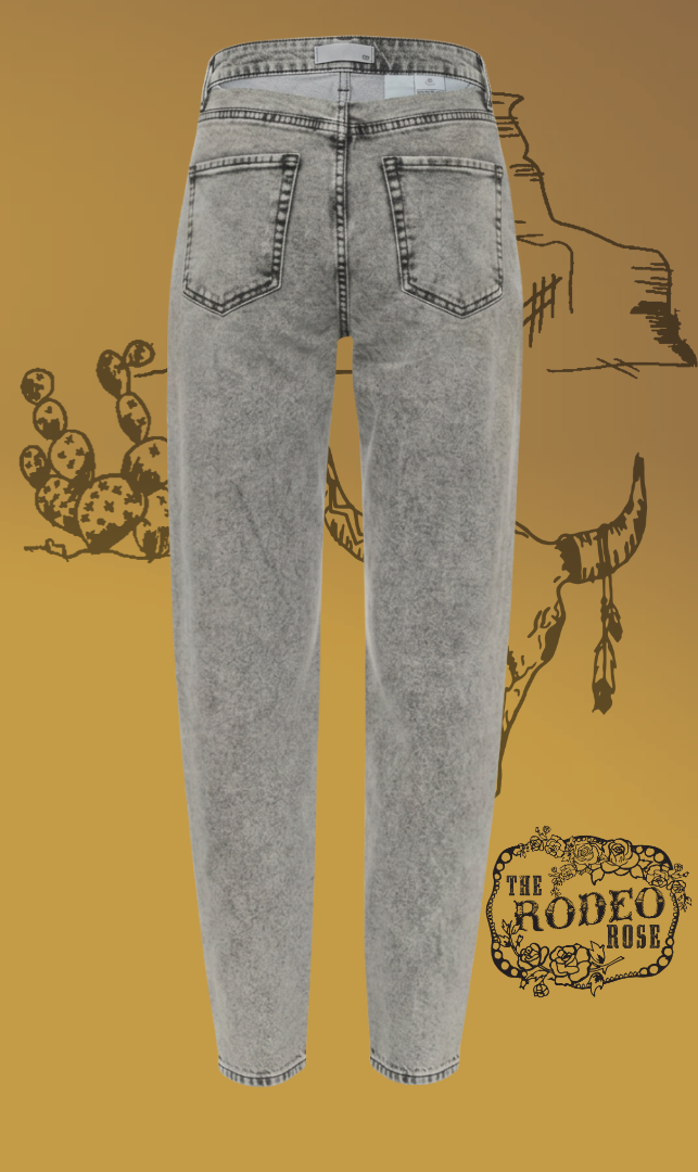 Indian Graffiti Barrel Jeans