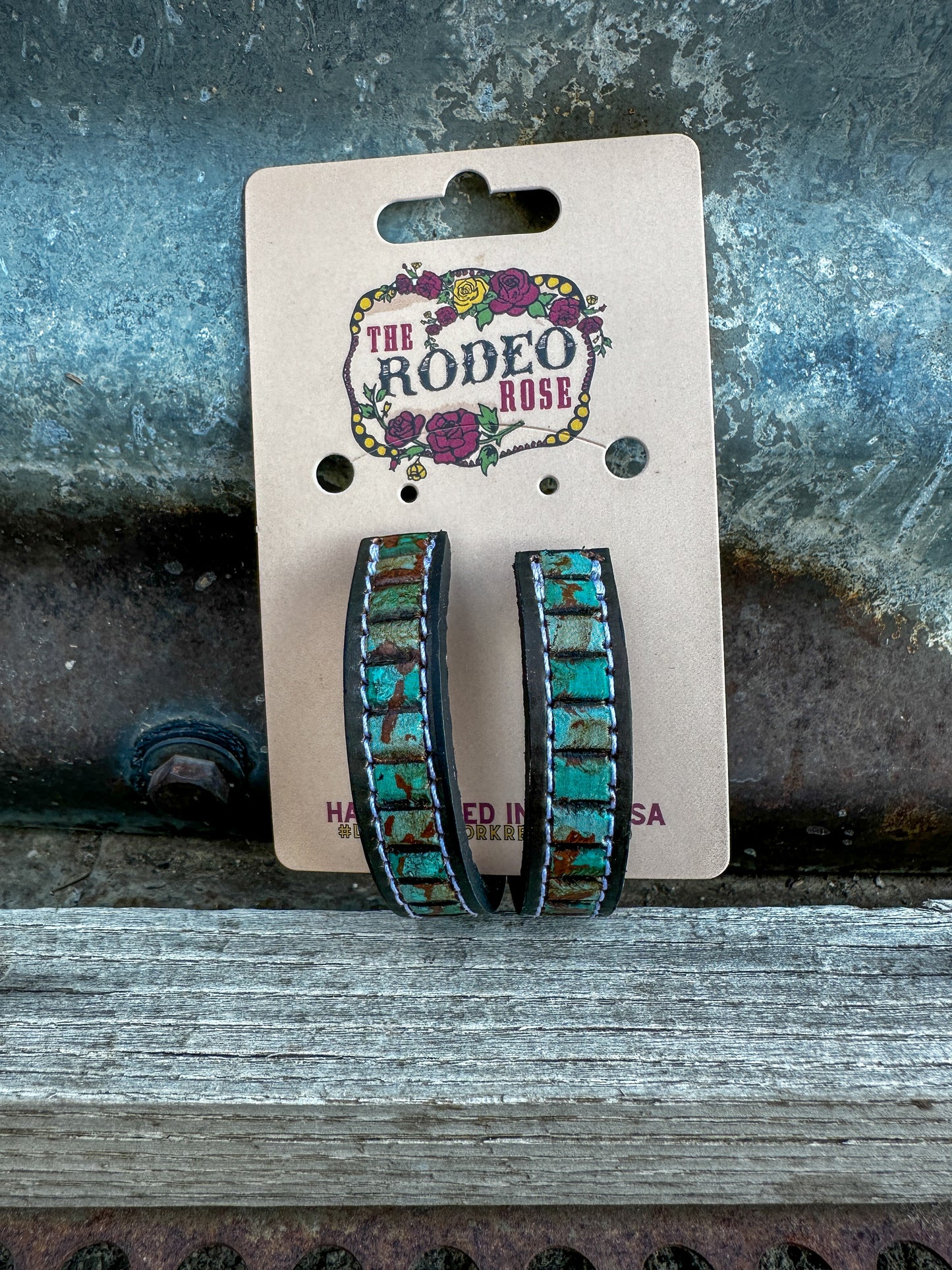 Beaded Vera Hoop Earrings Large