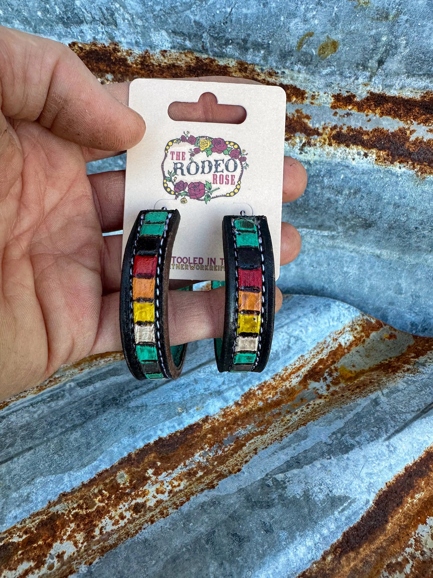 Beaded Vera Hoop Earrings The Rodeo Rose