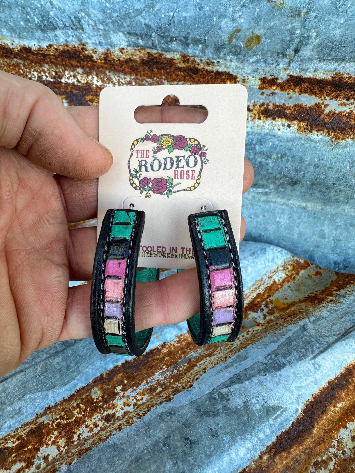 Beaded Vera Hoop Earrings The Rodeo Rose