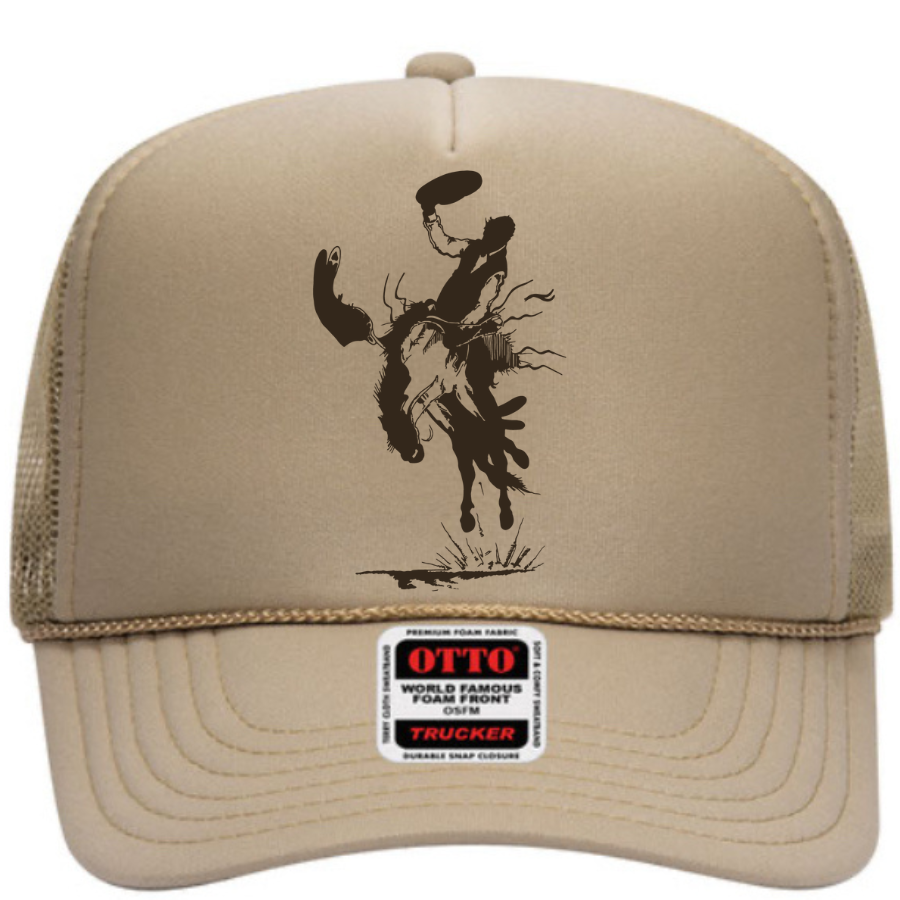 Bronc Snapper Foam Trucker Cap in Solid Colors
