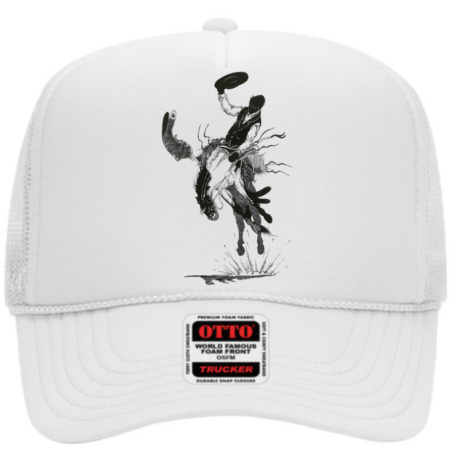 Bronc Snapper Foam Trucker Cap in Solid Colors