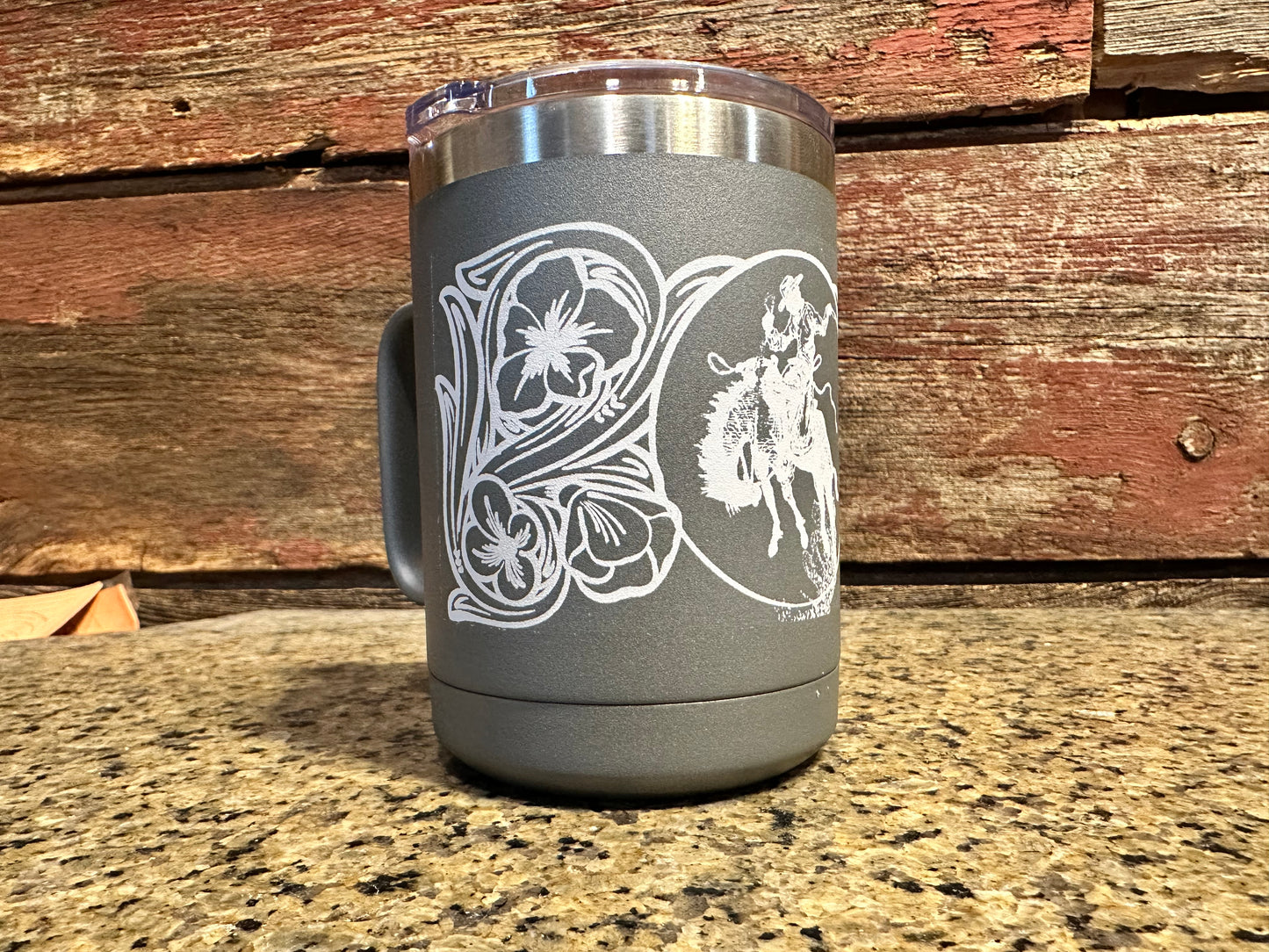 Ranch Bronc 15 oz coffee mug The Rodeo Rose