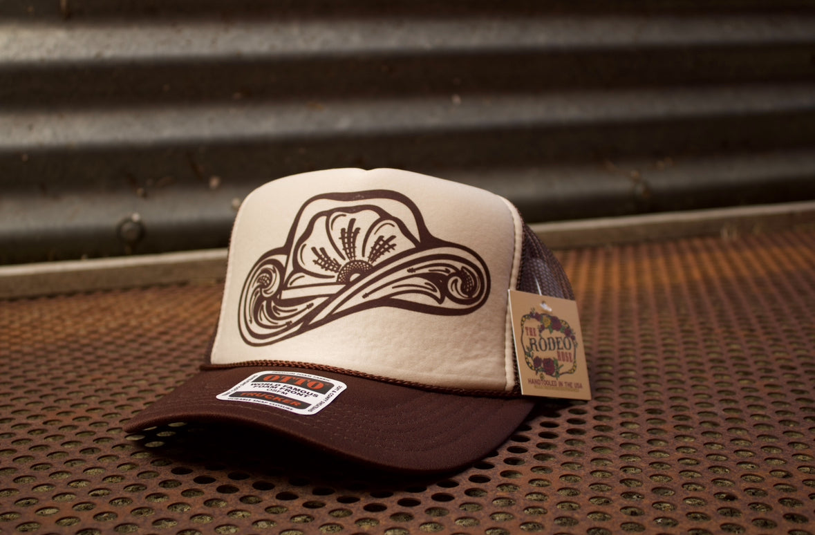 Tooled Cowboy Hat Graphic Cap Neutral Splits