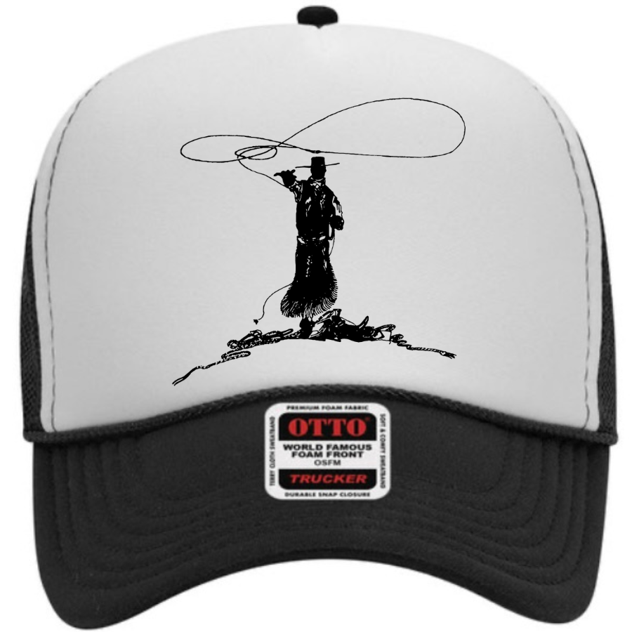 Gotta Catch'm First Foam Trucker Cap in Neutral Splits