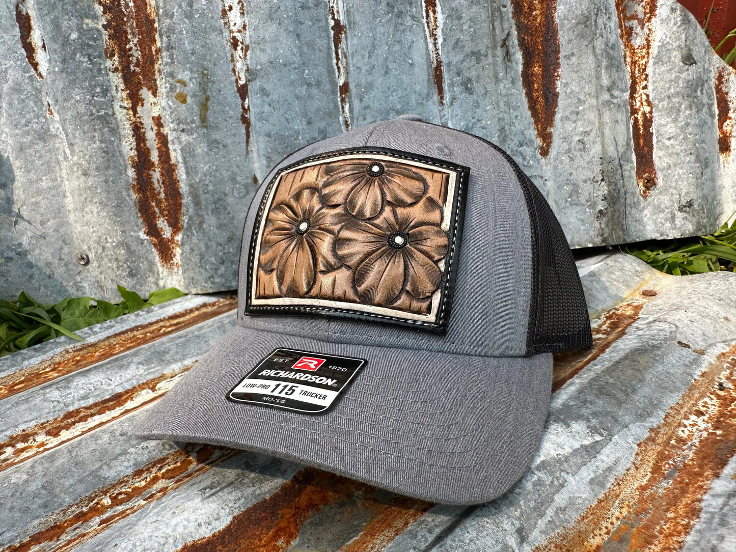The Primerose Hand Tooled PatchCap The Rodeo Rose