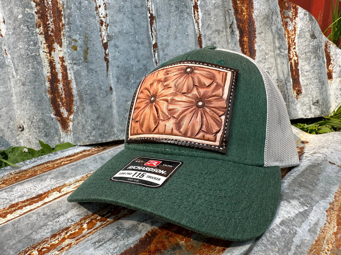 The Primerose Hand Tooled PatchCap The Rodeo Rose