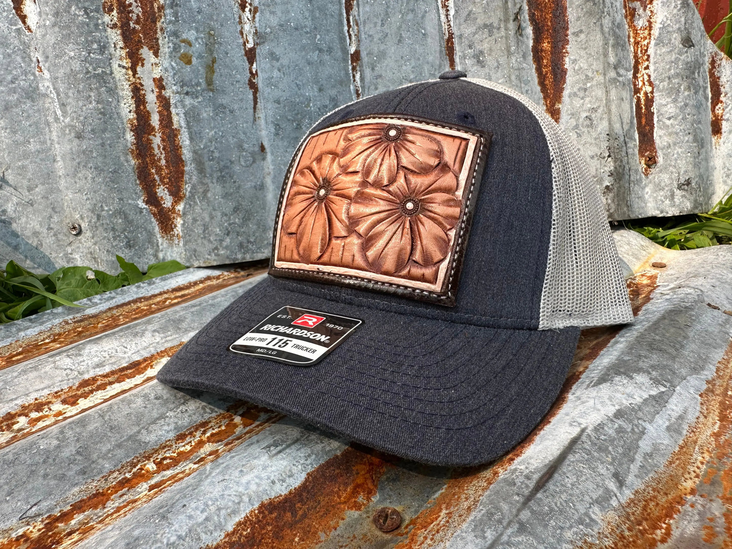 The Primerose Hand Tooled PatchCap The Rodeo Rose