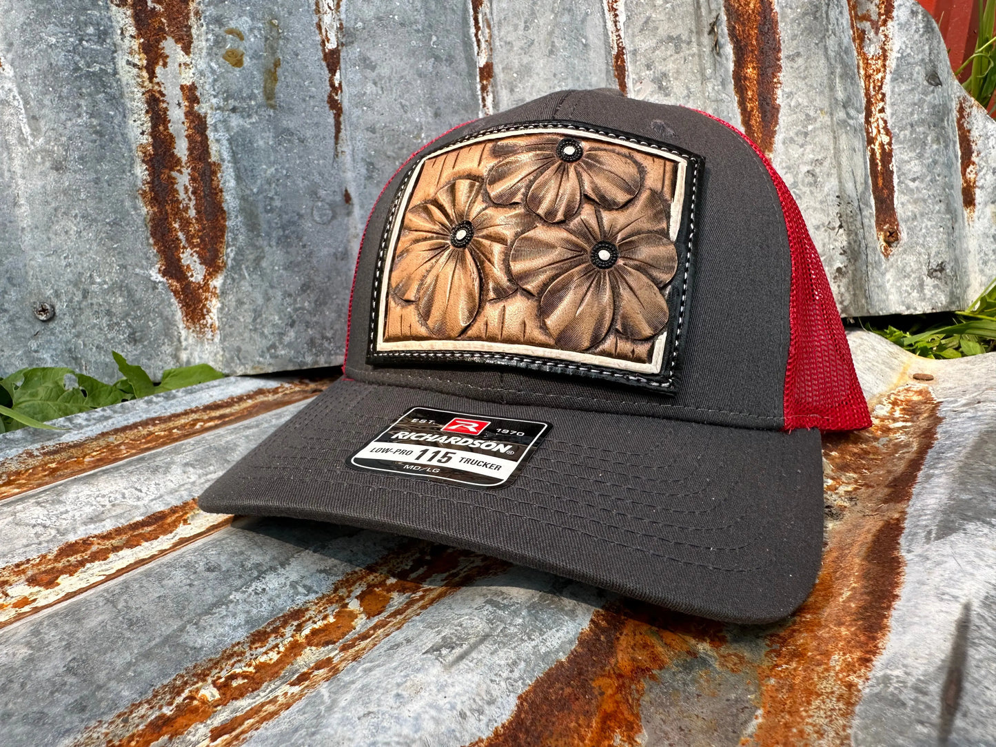 The Primerose Hand Tooled PatchCap The Rodeo Rose