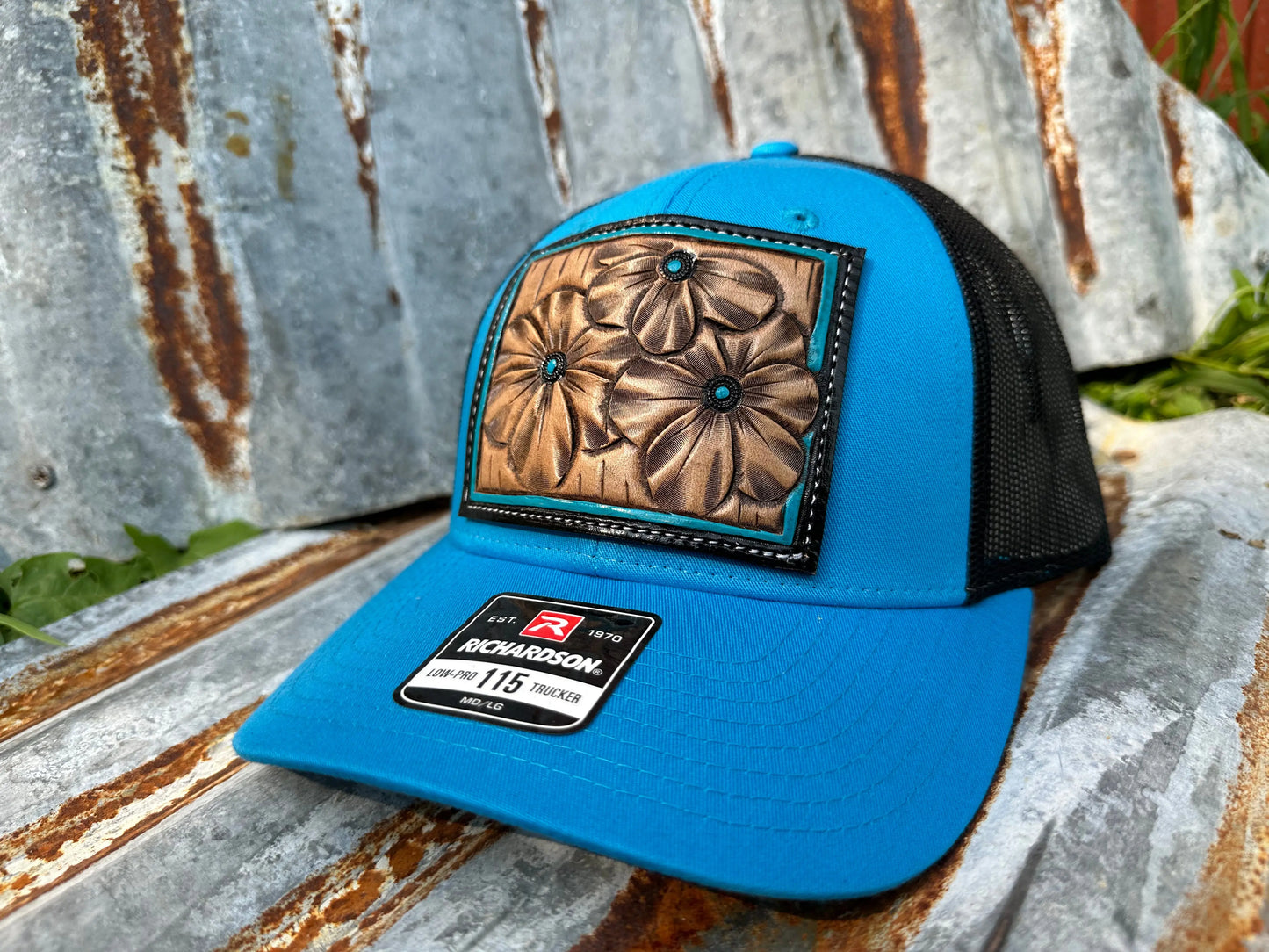 The Primerose Hand Tooled PatchCap The Rodeo Rose