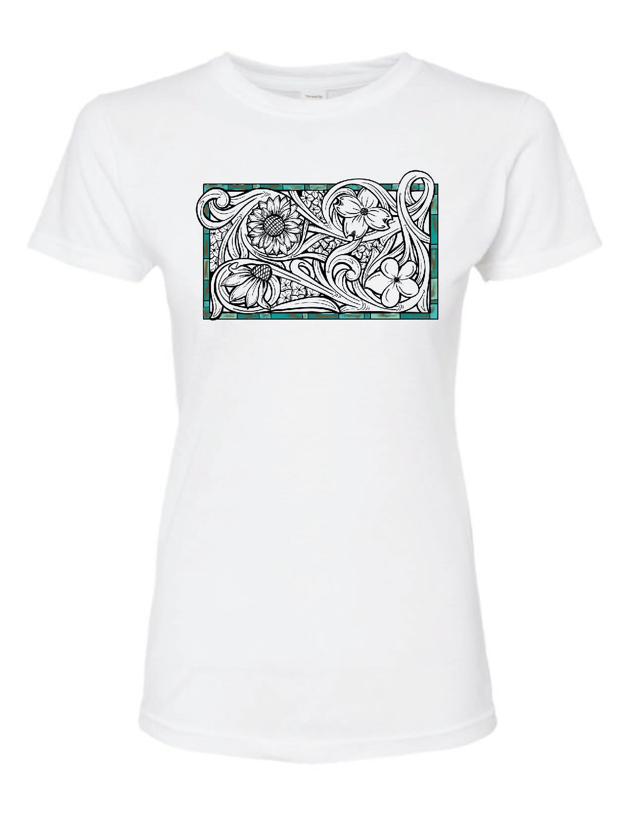 Tooled Floral Tee