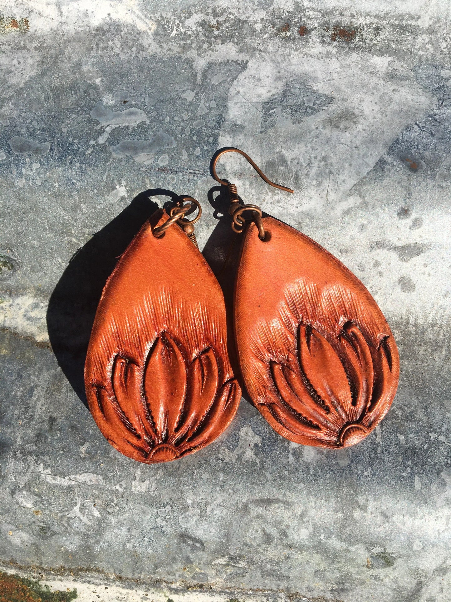 The Tad Tear Drop Earring Natural Sunflower The Rodeo Rose
