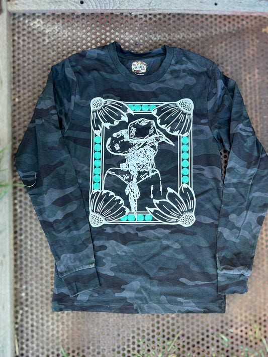 Cowgirl Camo Long Sleeve Tee