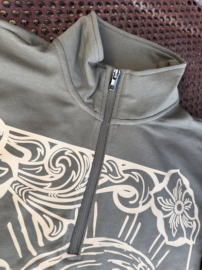 Cattle Call 3/4 Zip Pullover Sweatshirt
