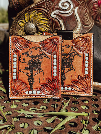 Cowgirl Leather Boot Wallet