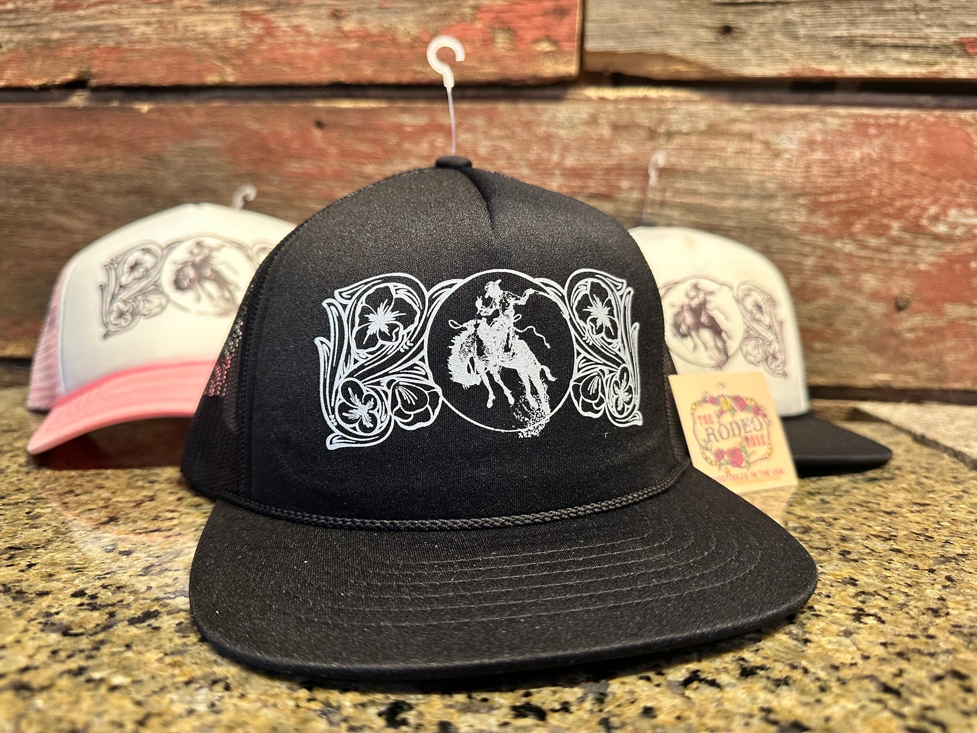 Ranch Bronc Trucker Cap The Rodeo Rose