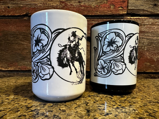 Ranch bronc coffee mug 15 oz