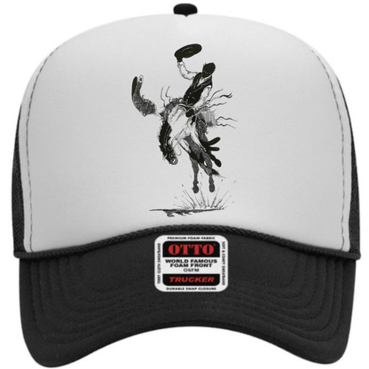 Bronc Snapper Foam Trucker Cap in Neutral Splits