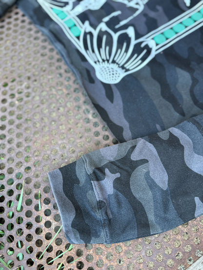 Cowgirl Camo Cropped Hooded Sweatshirt