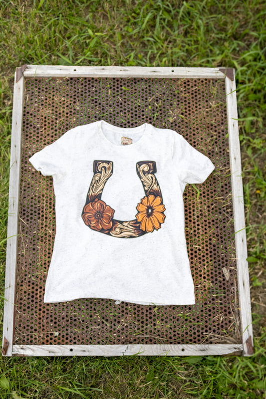 Tooled Horseshoe Tee Shirt