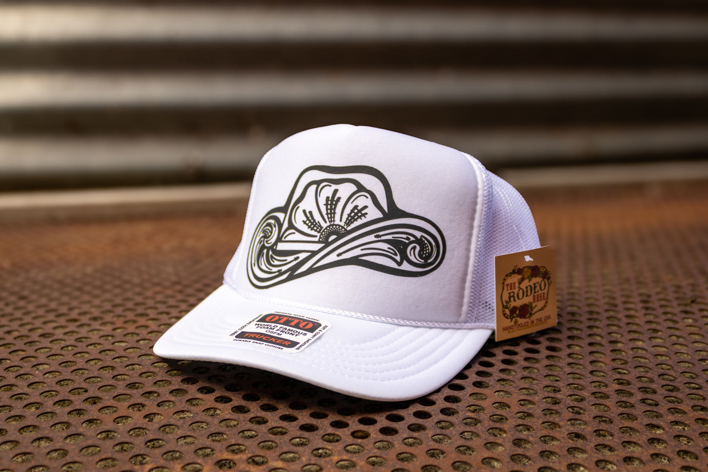 Tooled Cowboy Hat Graphic Cap Neutral
