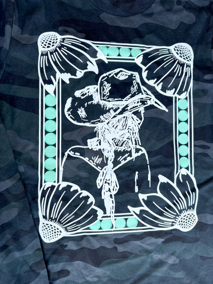 Cowgirl Camo Long Sleeve Tee