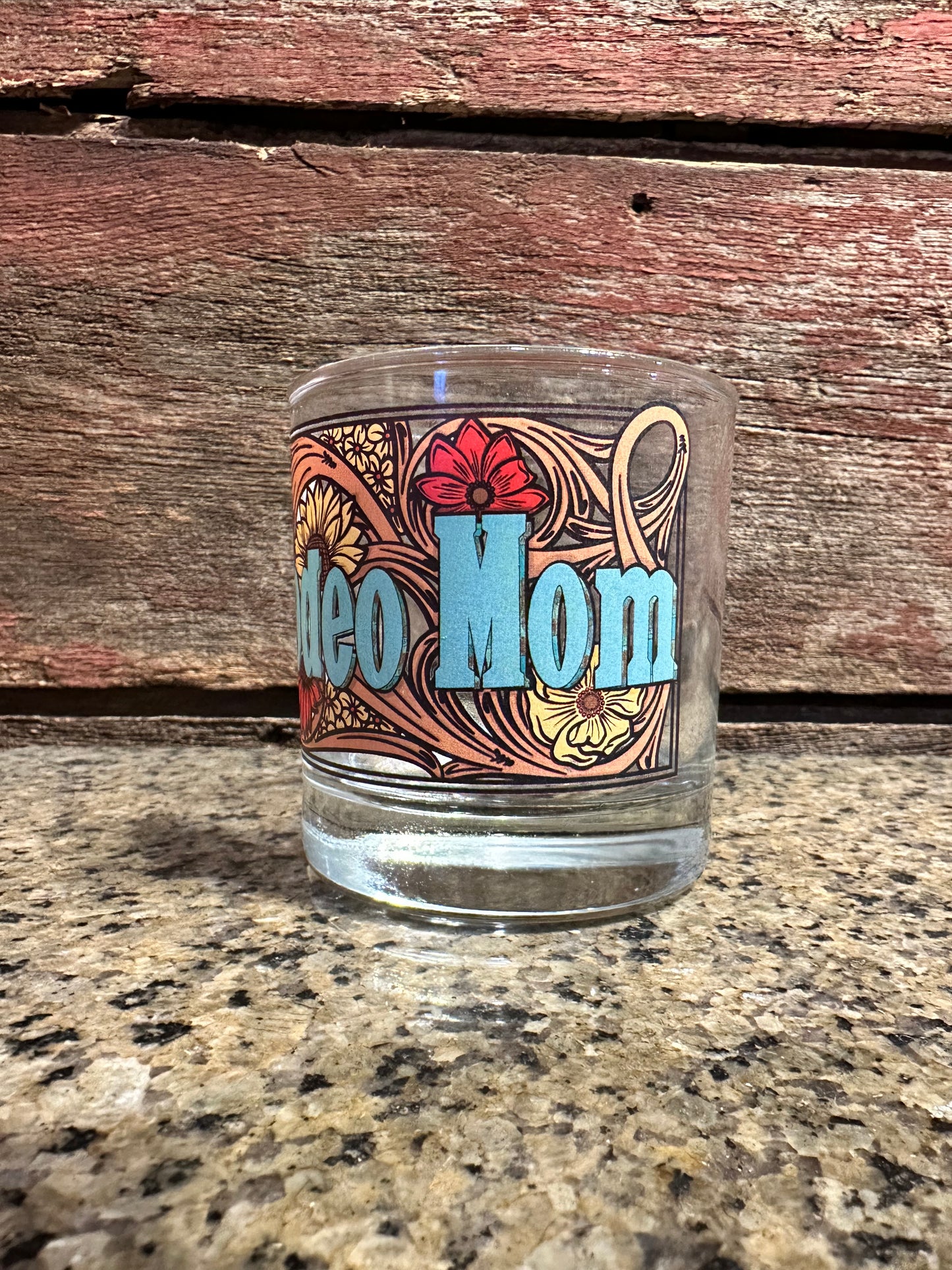 On the Rocks Glass Rodeo Mom The Rodeo Rose