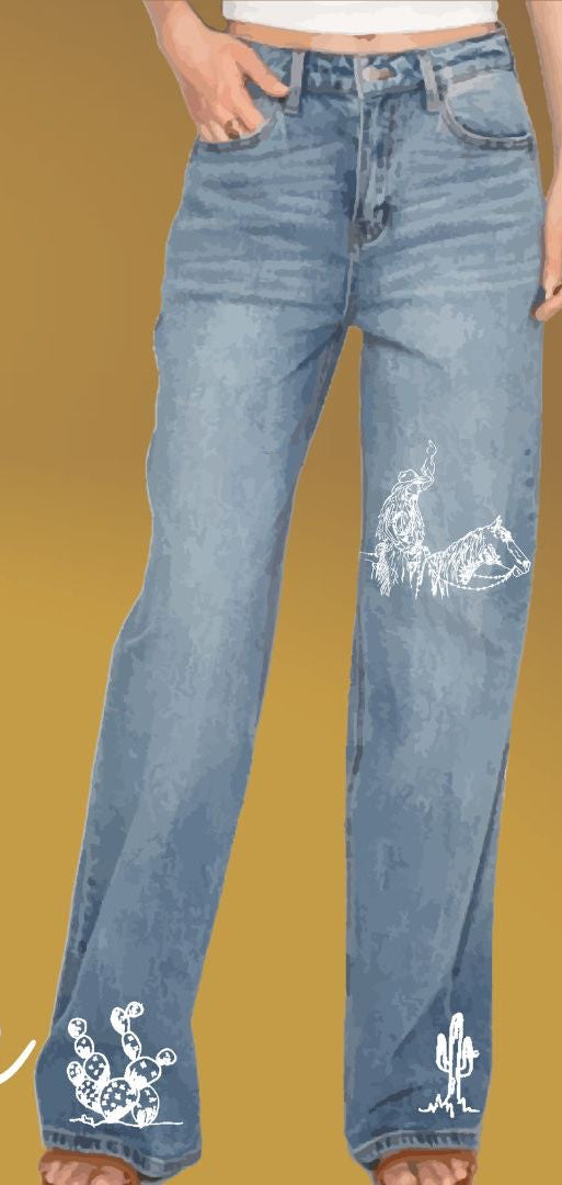 Smoking Cowgirl 90s Relaxed Jeans
