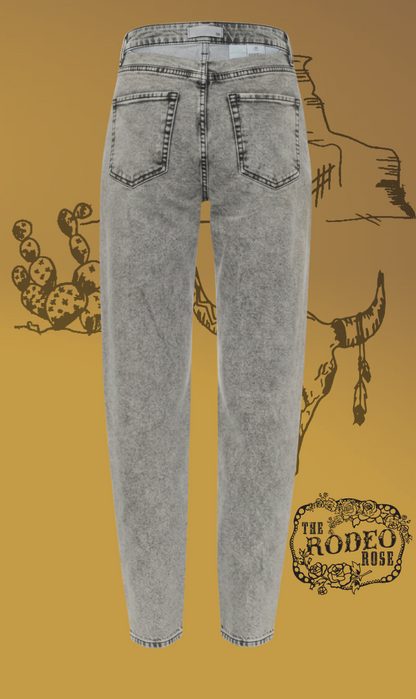 Indian Graffiti Barrel Jeans