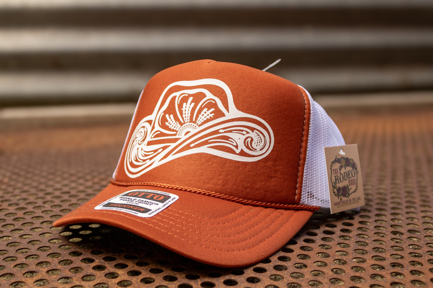 Tooled Cowboy Hat Graphic Cap Neutral Splits