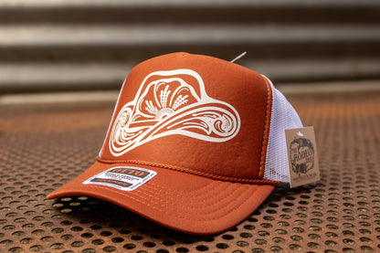 Tooled Cowboy Hat Graphic Cap Neutral Splits