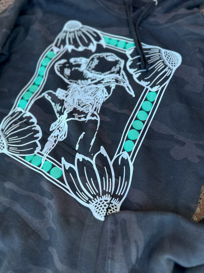 The Cowgirl Camo Hooded Sweatshirt