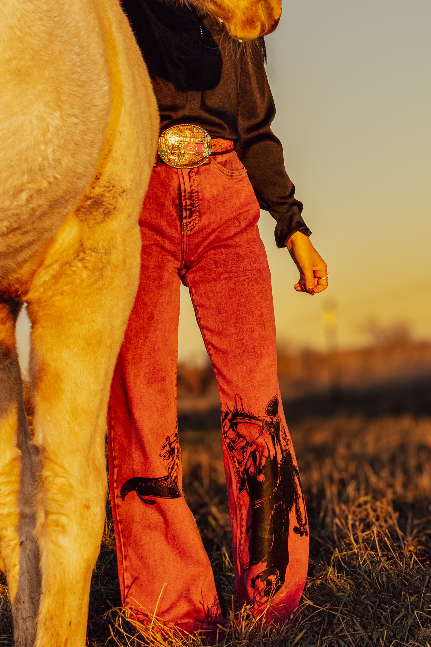 Sagebrush Tapdancer Denim in Red *preorder*