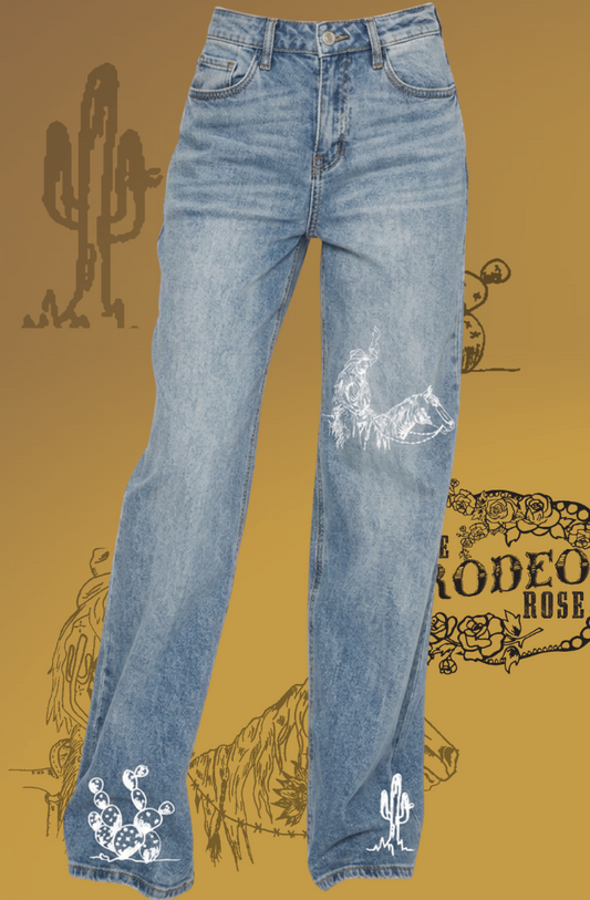 Smoking Cowgirl 90s Relaxed Jeans