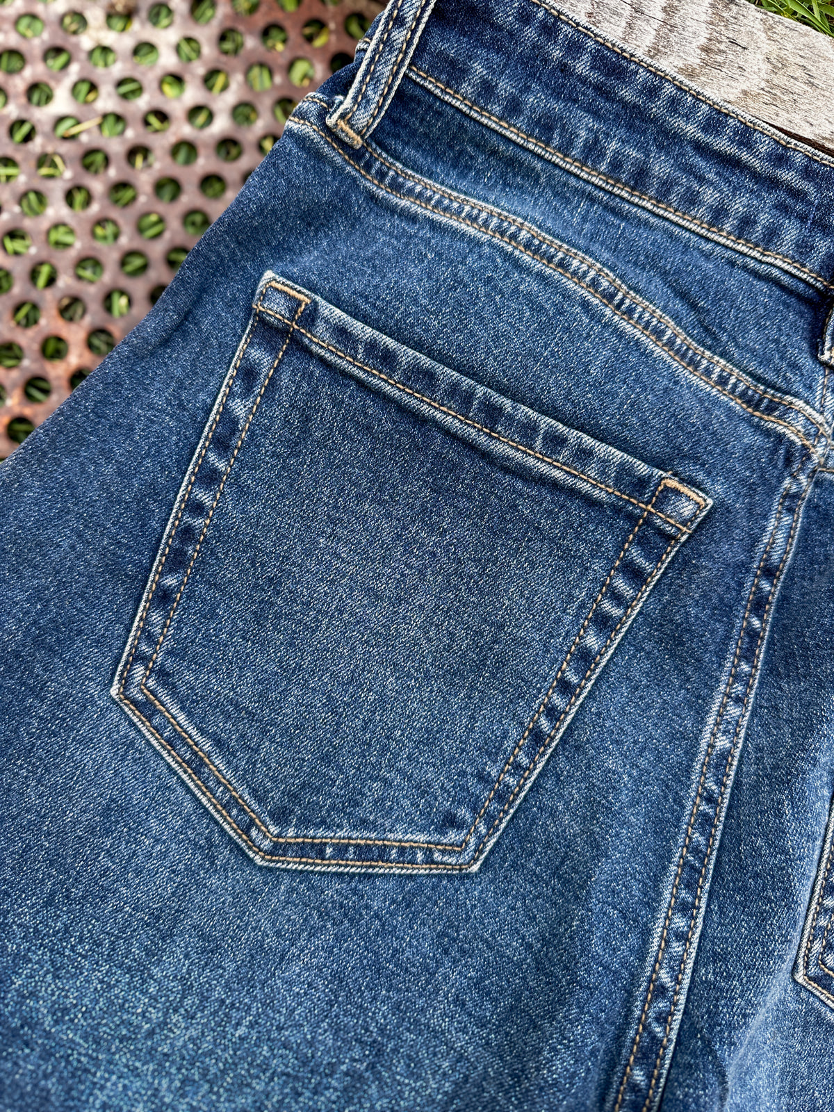 Cowboy Graffiti Barrel Jeans