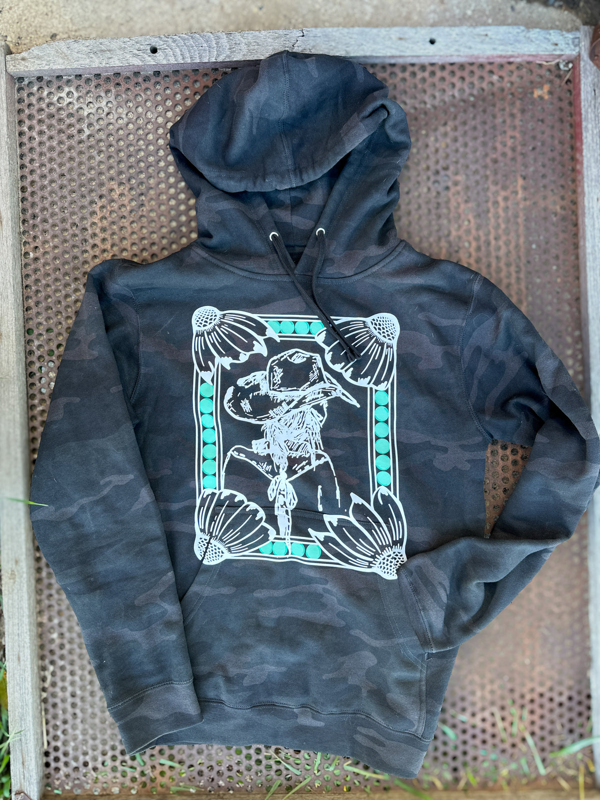 The Cowgirl Camo Hooded Sweatshirt
