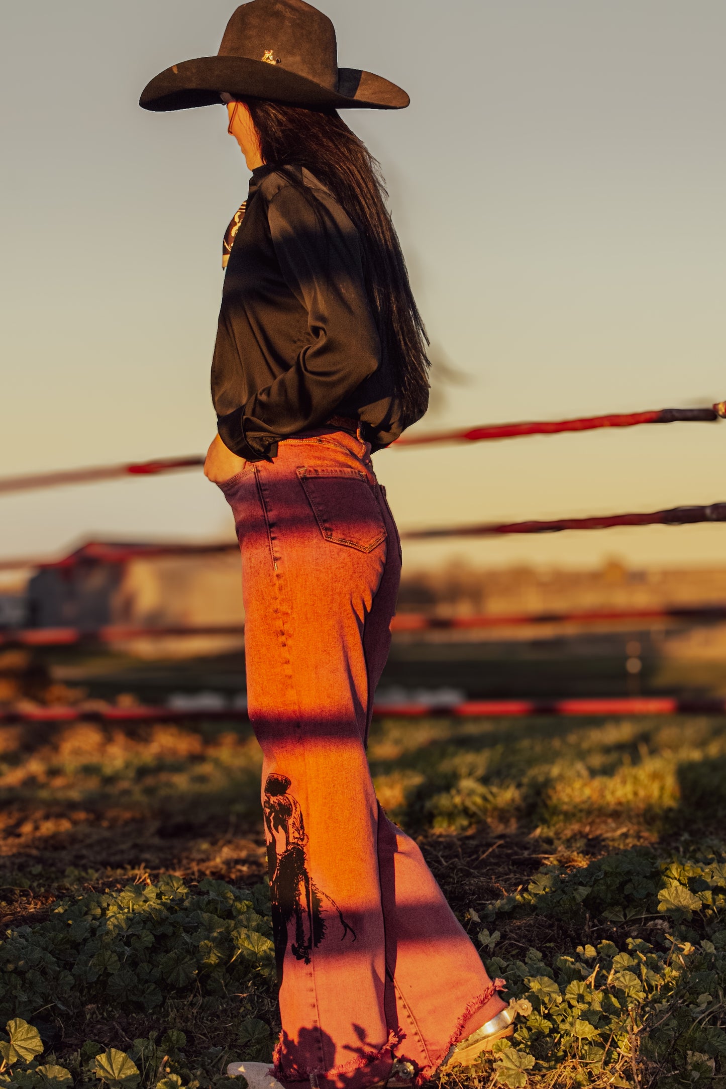 Sagebrush Tapdancer Denim in Red *preorder*