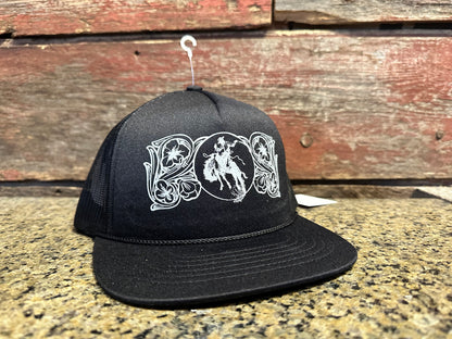 Ranch Bronc Trucker Cap The Rodeo Rose