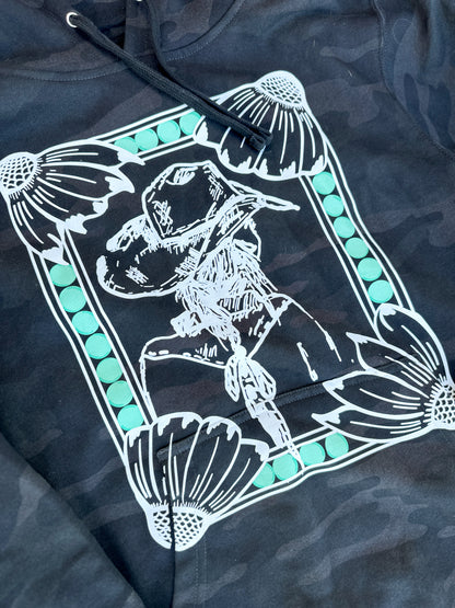 The Cowgirl Camo Hooded Sweatshirt