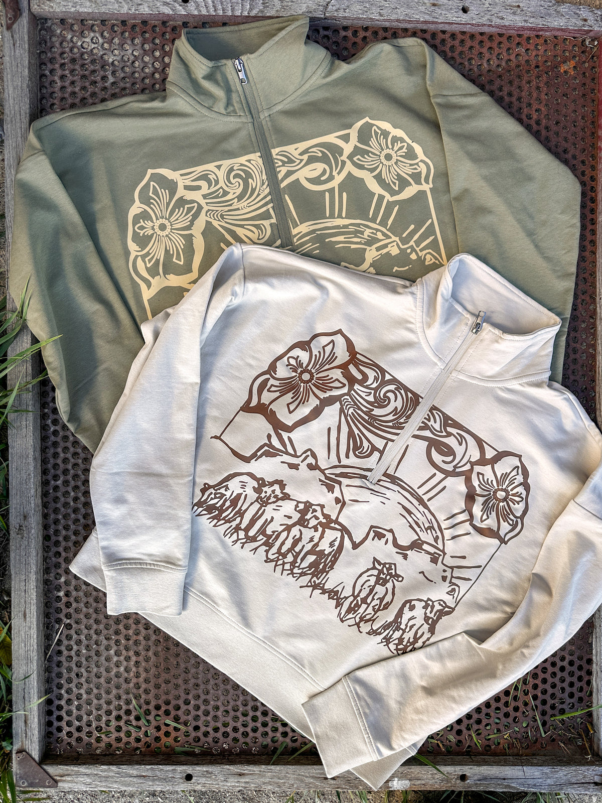 Cattle Call 3/4 Zip Pullover Sweatshirt