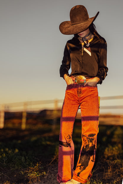 Sagebrush Tapdancer Denim in Red *preorder*