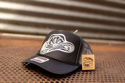 Tooled Cowboy Hat Graphic Cap Neutral