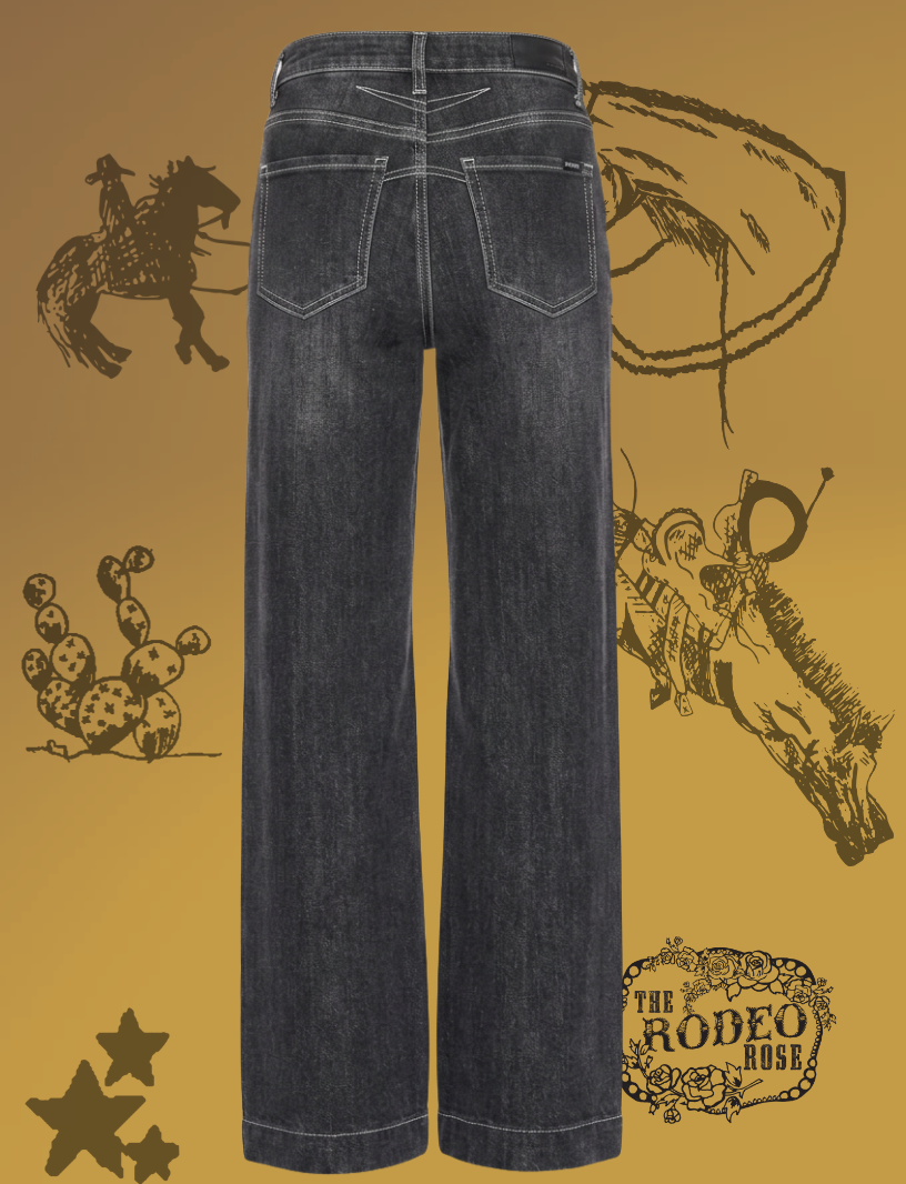 Cowboy Graffiti Palazzo Jeans