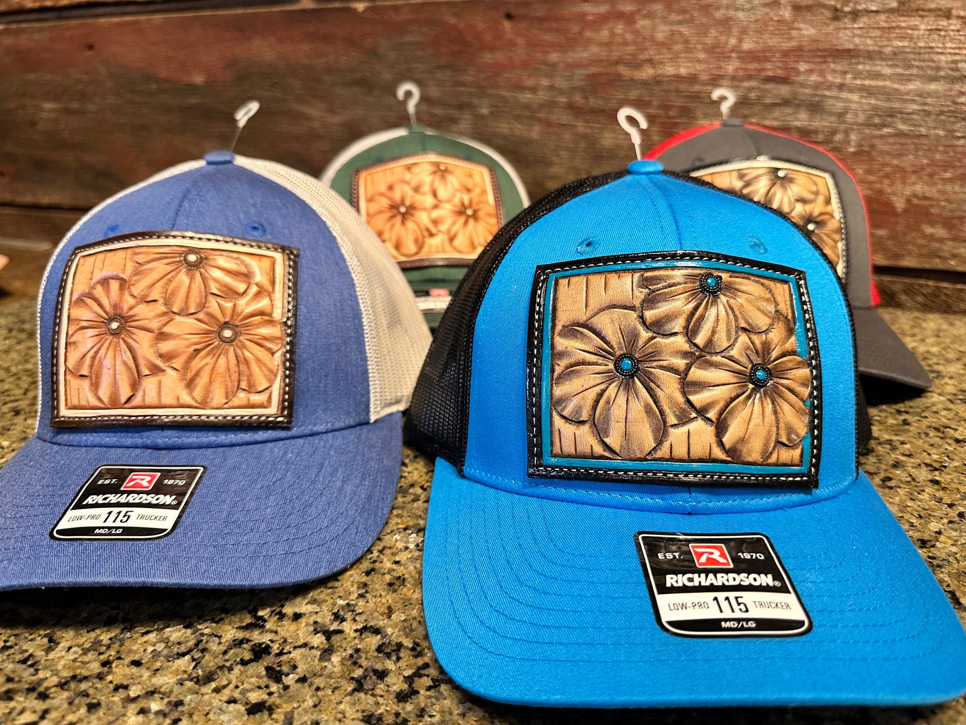 The Primerose Hand Tooled PatchCap ***special edition colors*** The Rodeo Rose