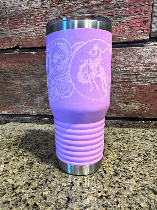Ranch Bronc 20 oz tumbler ***special edition color*** The Rodeo Rose
