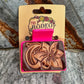 Small Floral Tooled Hair Clip The Rodeo Rose